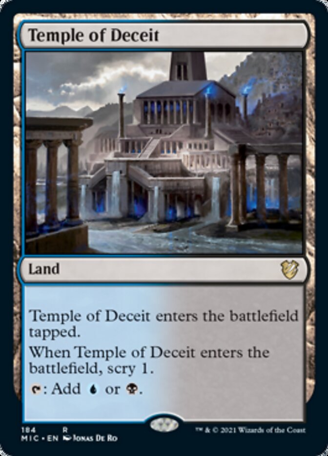 Temple of Deceit [Innistrad: Midnight Hunt Commander] | Pegasus Games WI