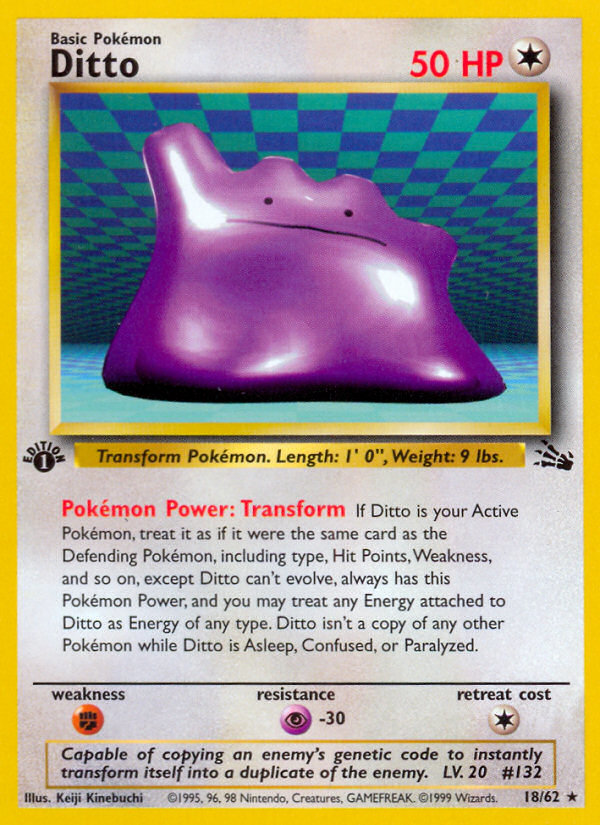 Ditto (18/62) [Fossil 1st Edition] | Pegasus Games WI