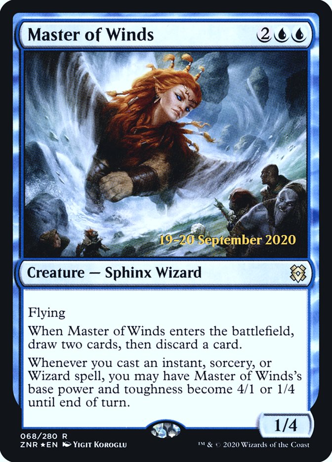 Master of Winds [Zendikar Rising Prerelease Promos] | Pegasus Games WI