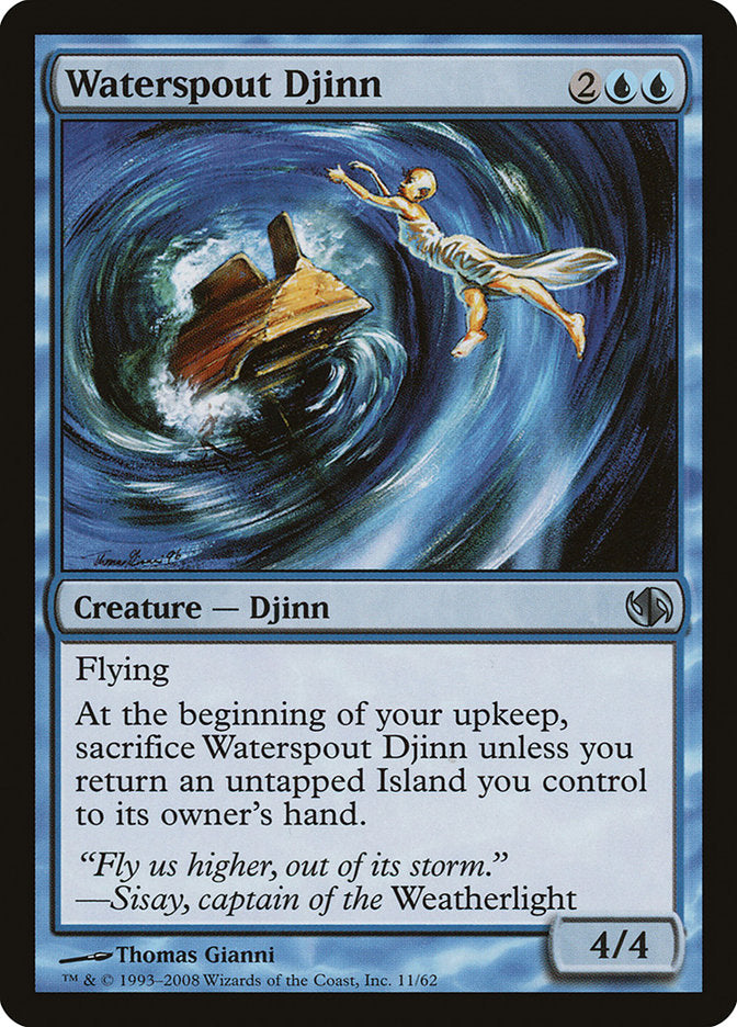 Waterspout Djinn [Duel Decks: Jace vs. Chandra] | Pegasus Games WI