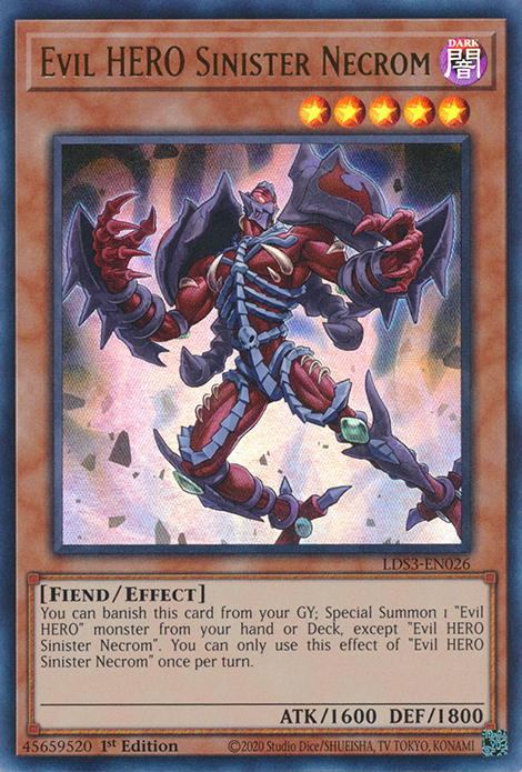 Evil HERO Sinister Necrom [LDS3-EN026] Ultra Rare | Pegasus Games WI