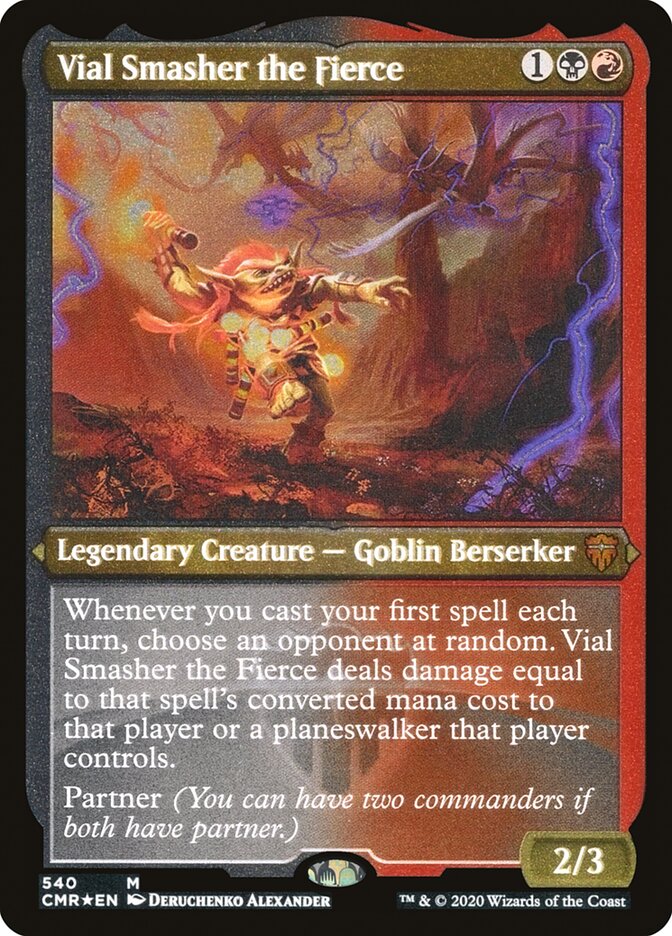 Vial Smasher the Fierce (Etched) [Commander Legends] | Pegasus Games WI