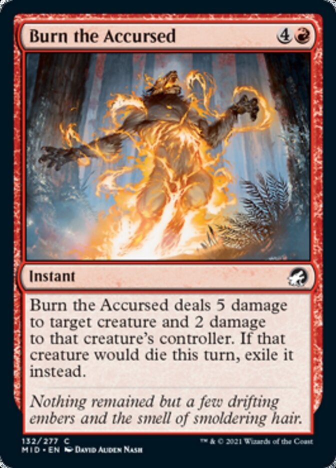 Burn the Accursed [Innistrad: Midnight Hunt] | Pegasus Games WI