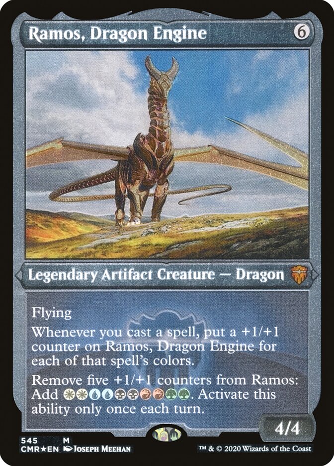 Ramos, Dragon Engine (Etched) [Commander Legends] | Pegasus Games WI