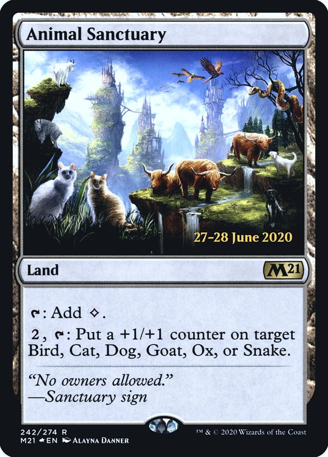 Animal Sanctuary [Core Set 2021 Prerelease Promos] | Pegasus Games WI