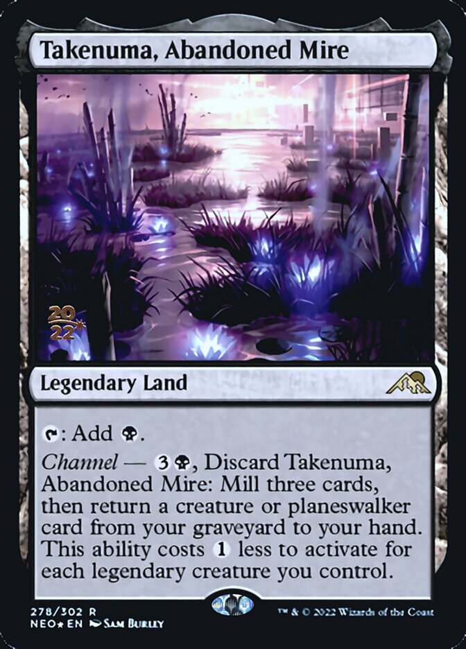 Takenuma, Abandoned Mire [Kamigawa: Neon Dynasty Prerelease Promos] | Pegasus Games WI