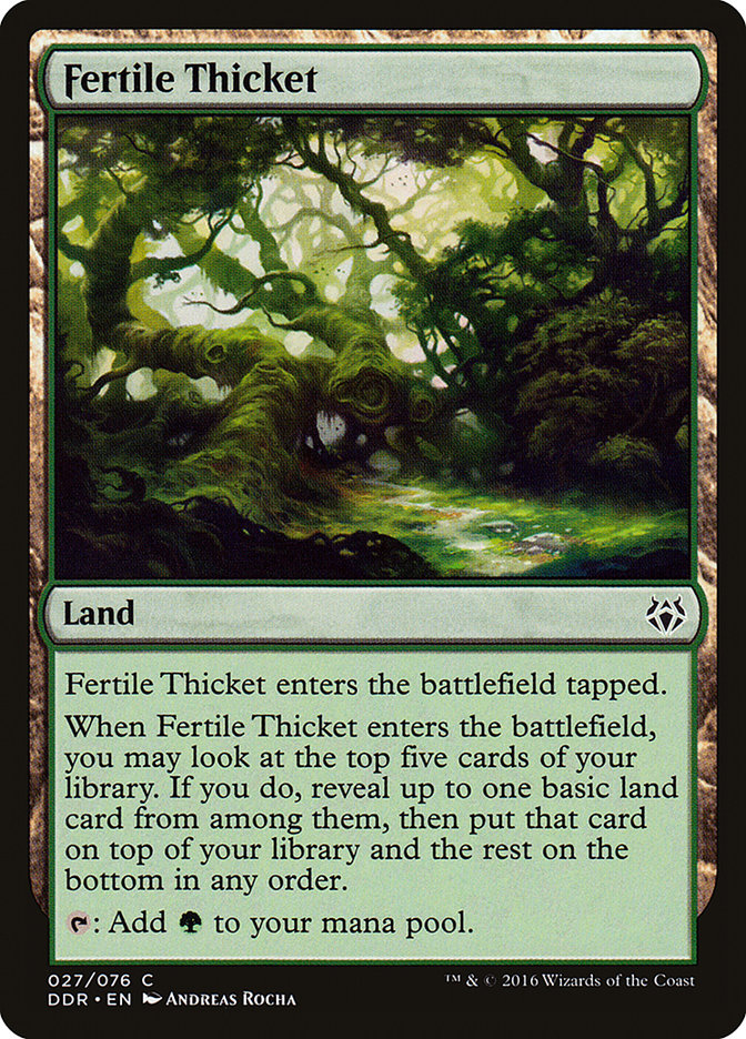 Fertile Thicket [Duel Decks: Nissa vs. Ob Nixilis] | Pegasus Games WI