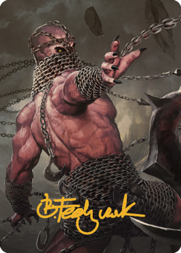 Chain Devil Art Card (Gold-Stamped Signature) [Commander Legends: Battle for Baldur's Gate Art Series] | Pegasus Games WI