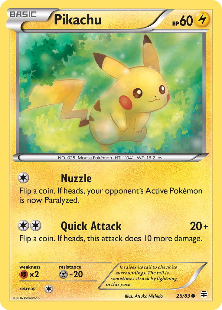 Pikachu (26/83) [XY: Generations] | Pegasus Games WI