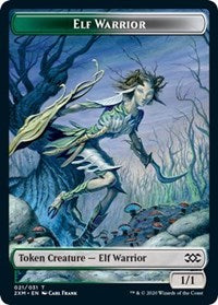 Elf Warrior // Germ Double-Sided Token [Double Masters Tokens] | Pegasus Games WI