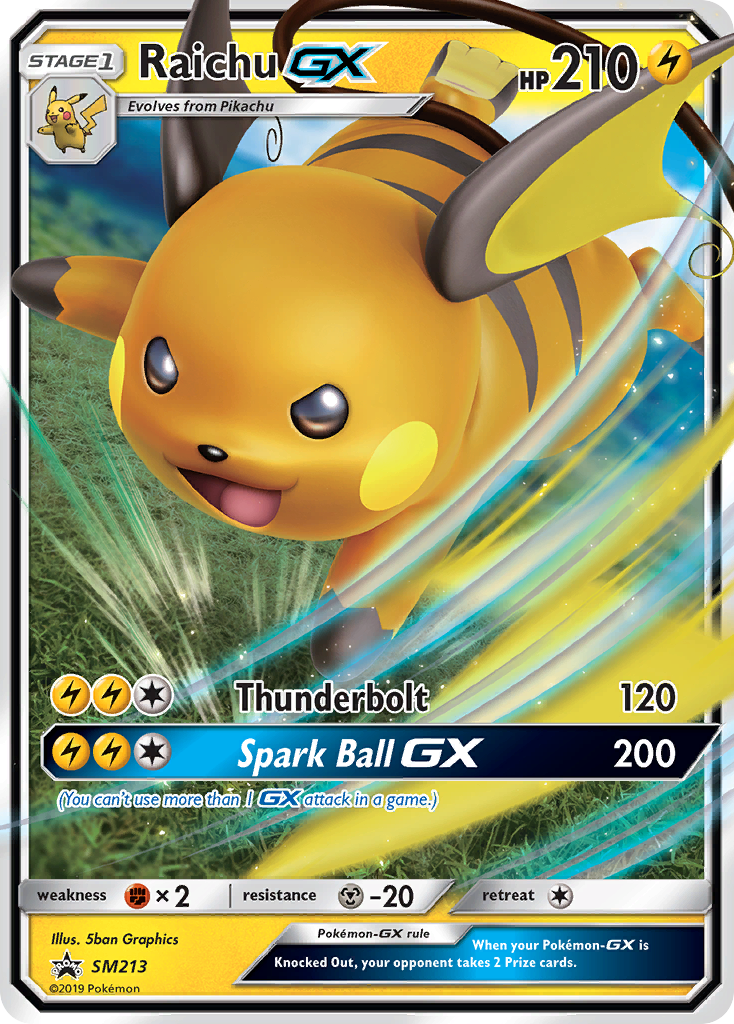 Raichu GX (SM213) [Sun & Moon: Black Star Promos] | Pegasus Games WI