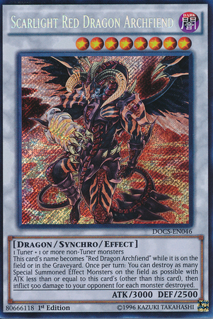 Scarlight Red Dragon Archfiend [DOCS-EN046] Secret Rare | Pegasus Games WI