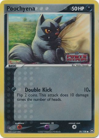 Poochyena (58/108) (Stamped) [EX: Power Keepers] | Pegasus Games WI