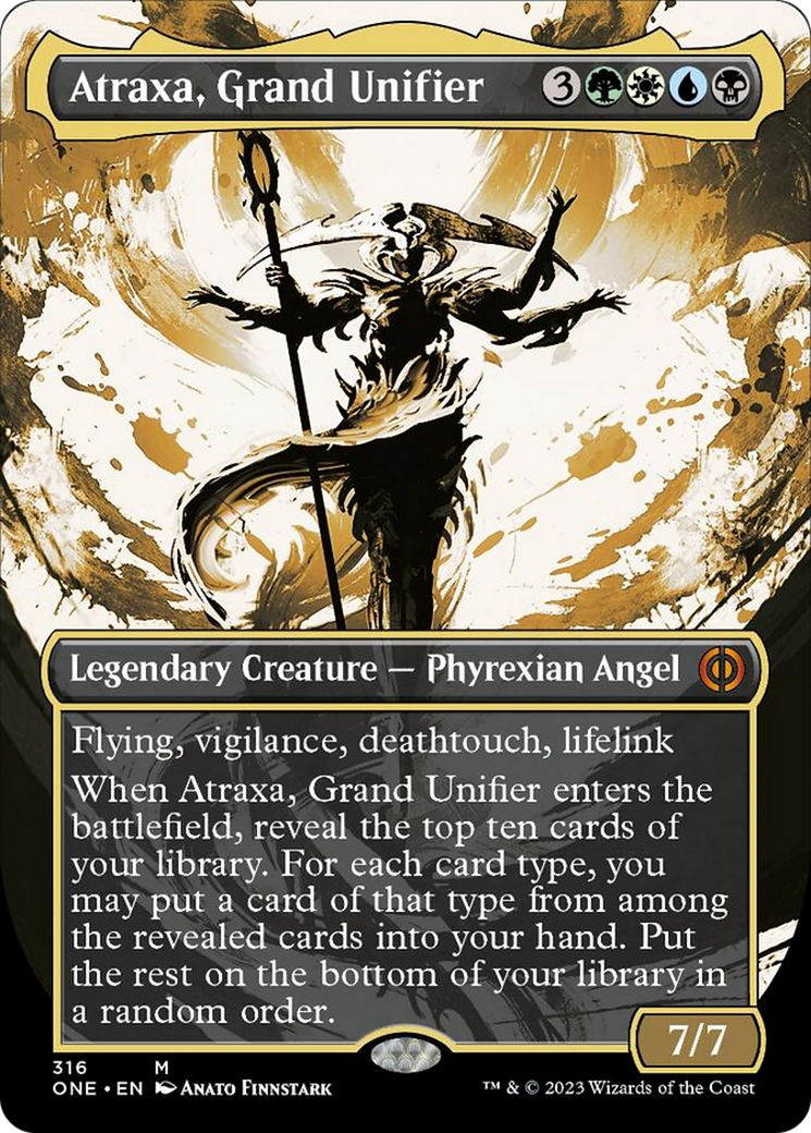 Atraxa, Grand Unifier (Borderless Ichor) [Phyrexia: All Will Be One] | Pegasus Games WI