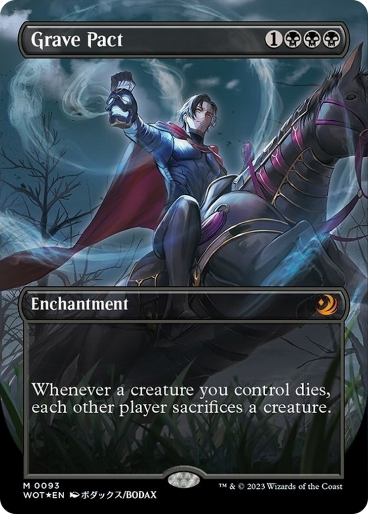 Grave Pact (Anime Borderless) (Confetti Foil) [Wilds of Eldraine: Enchanting Tales] | Pegasus Games WI