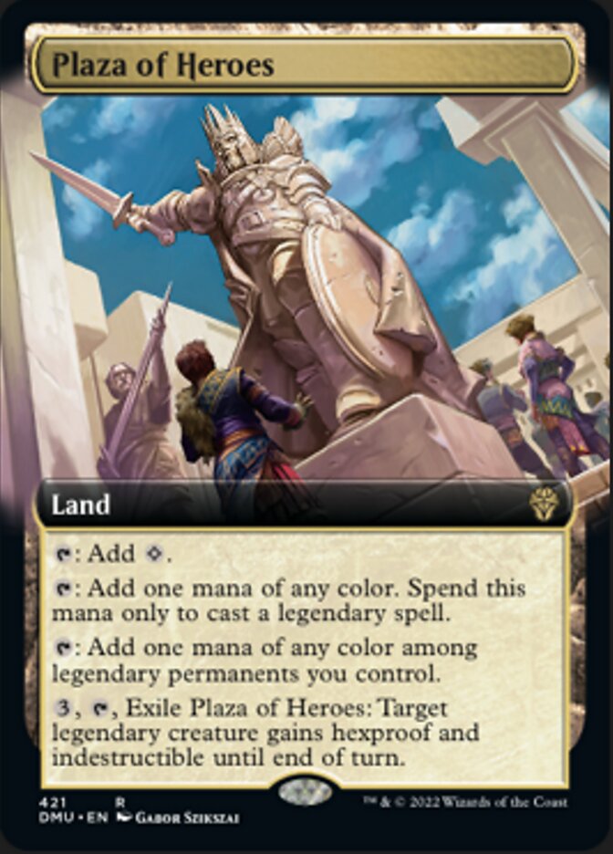 Plaza of Heroes (Extended Art) [Dominaria United] | Pegasus Games WI
