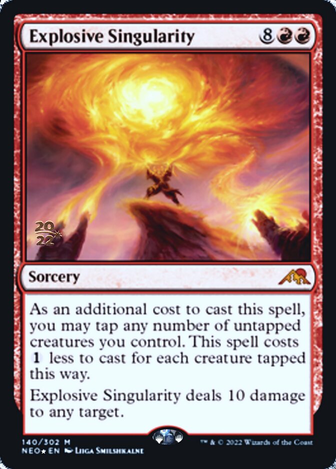 Explosive Singularity [Kamigawa: Neon Dynasty Prerelease Promos] | Pegasus Games WI