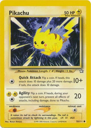 Pikachu (70/111) [Neo Genesis Unlimited] | Pegasus Games WI