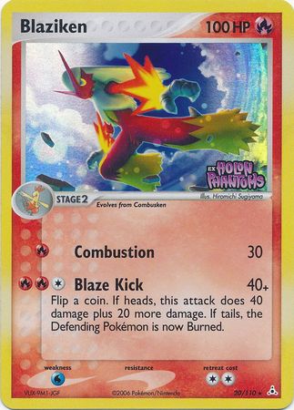 Blaziken (20/110) (Stamped) [EX: Holon Phantoms] | Pegasus Games WI