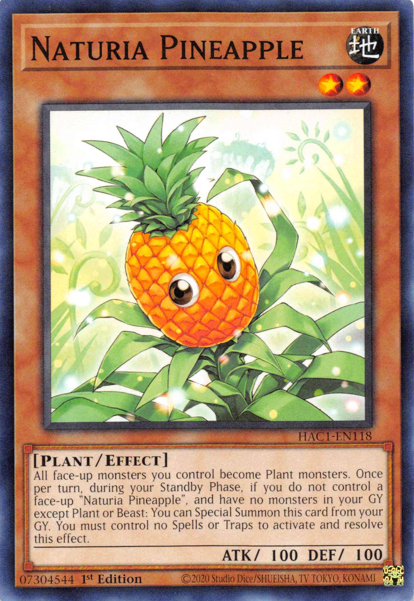 Naturia Pineapple [HAC1-EN118] Common | Pegasus Games WI