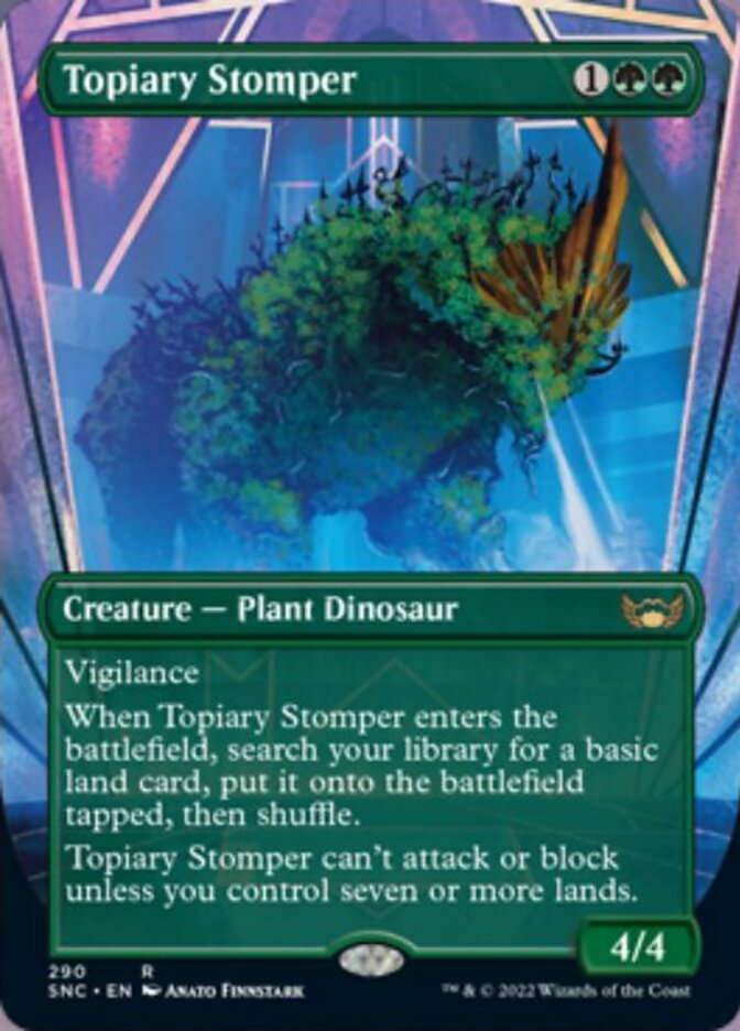 Topiary Stomper (Borderless Alternate Art) [Streets of New Capenna] | Pegasus Games WI