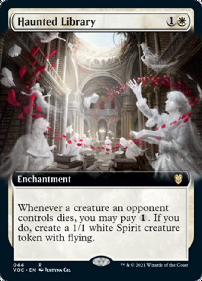 Haunted Library (Extended Art) [Innistrad: Crimson Vow Commander] | Pegasus Games WI