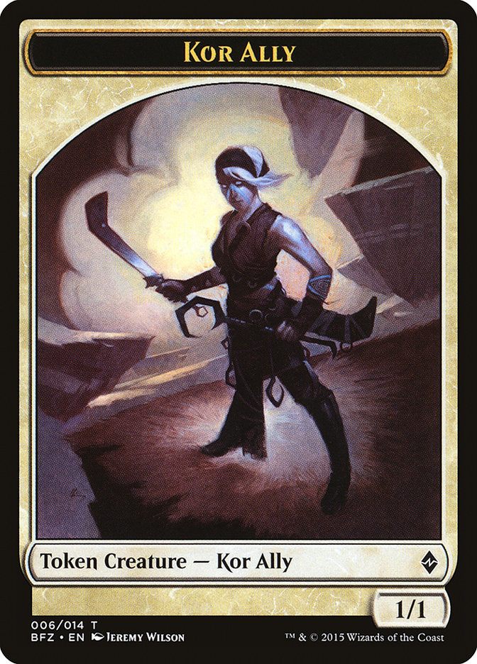 Kor Ally Token [Battle for Zendikar Tokens] | Pegasus Games WI