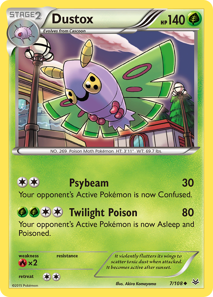 Dustox (7/108) [XY: Roaring Skies] | Pegasus Games WI