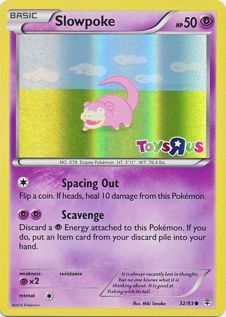 Slowpoke (32/83) (Toys R Us Promo) [XY: Generations] | Pegasus Games WI