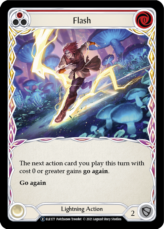 Flash (Red) [U-ELE177] Unlimited Rainbow Foil | Pegasus Games WI