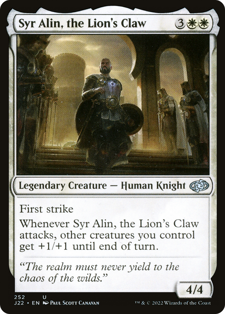 Syr Alin, the Lion's Claw [Jumpstart 2022] | Pegasus Games WI