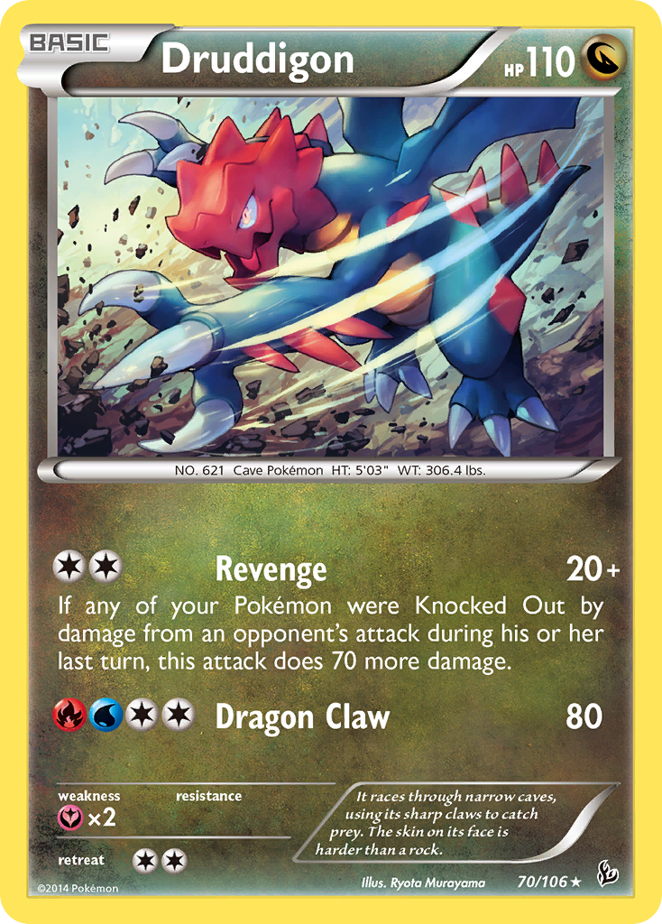 Druddigon (70/106) [XY: Flashfire] | Pegasus Games WI