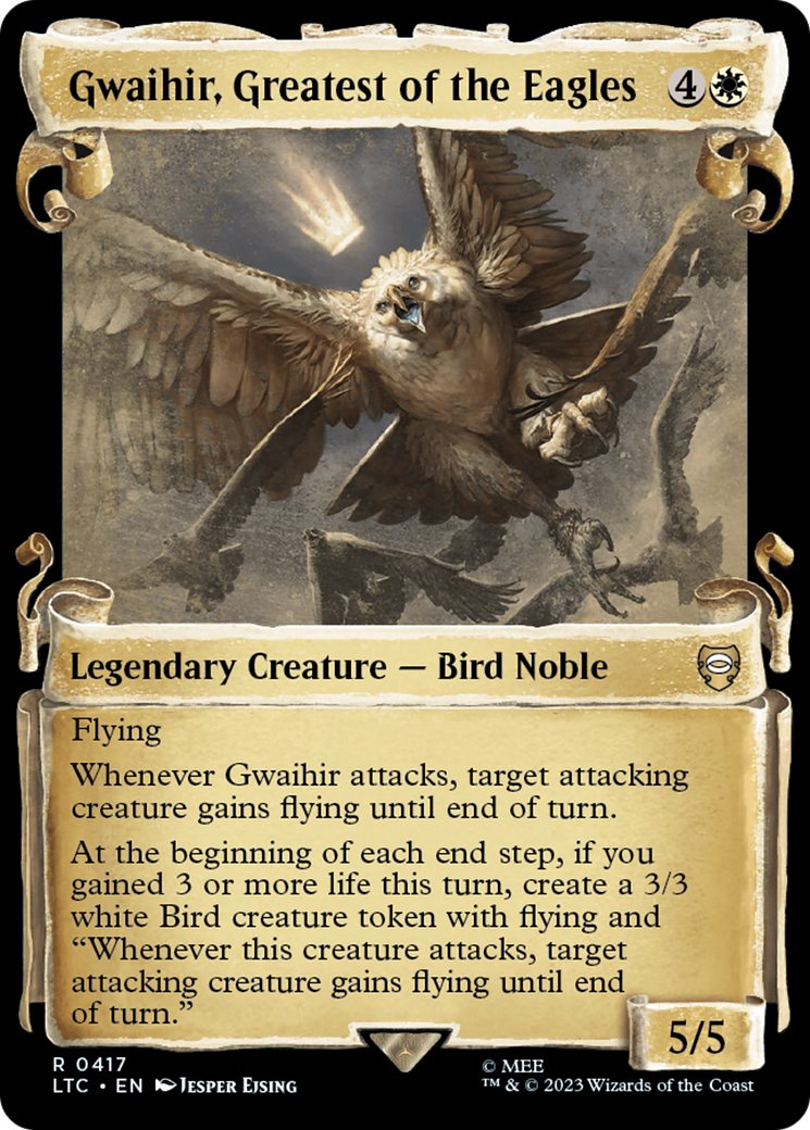 Gwaihir, Greatest of the Eagles [The Lord of the Rings: Tales of Middle-Earth Commander Showcase Scrolls] | Pegasus Games WI