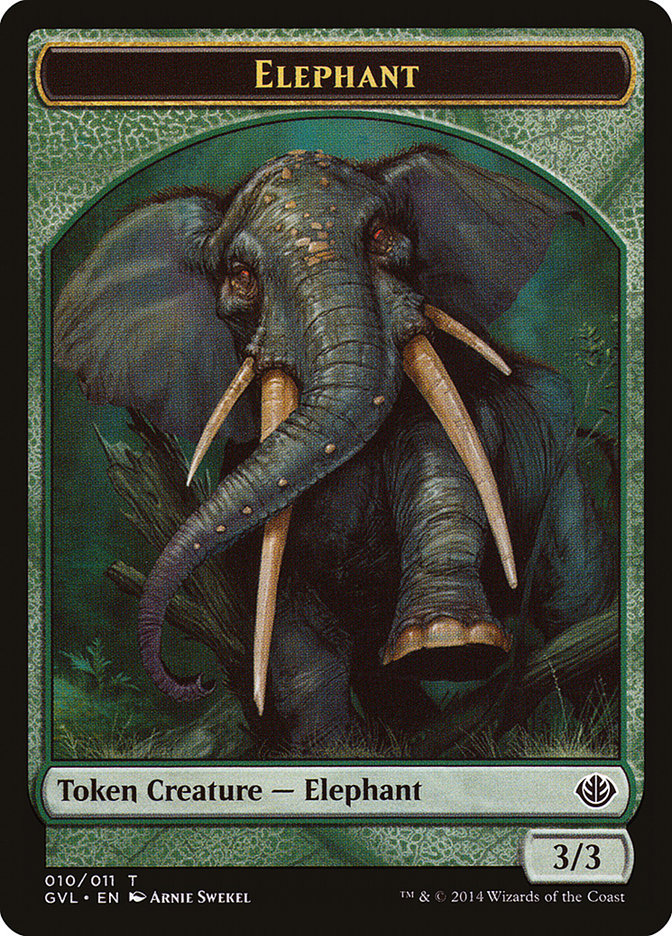 Elephant Token (Garruk vs. Liliana) [Duel Decks Anthology Tokens] | Pegasus Games WI