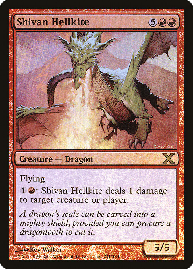 Shivan Hellkite (Premium Foil) [Tenth Edition] | Pegasus Games WI