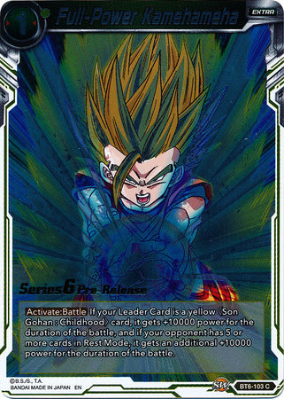 Full-Power Kamehameha (Destroyer Kings) [BT6-103_PR] | Pegasus Games WI