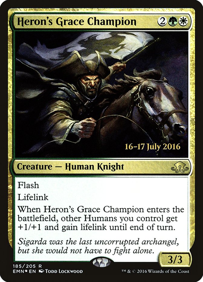 Heron's Grace Champion [Eldritch Moon Prerelease Promos] | Pegasus Games WI