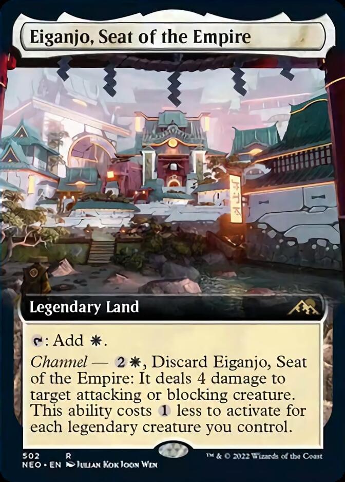 Eiganjo, Seat of the Empire (Extended Art) [Kamigawa: Neon Dynasty] | Pegasus Games WI