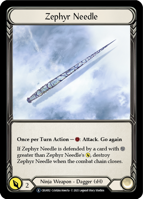 Zephyr Needle [CRU052] Unlimited Normal | Pegasus Games WI