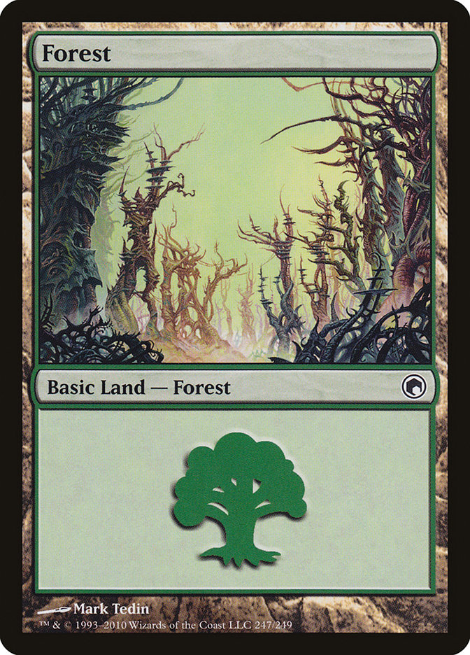 Forest (247) [Scars of Mirrodin] | Pegasus Games WI