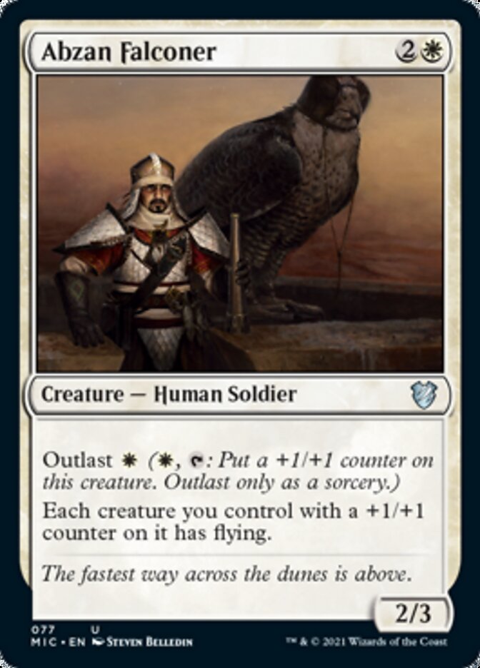 Abzan Falconer [Innistrad: Midnight Hunt Commander] | Pegasus Games WI