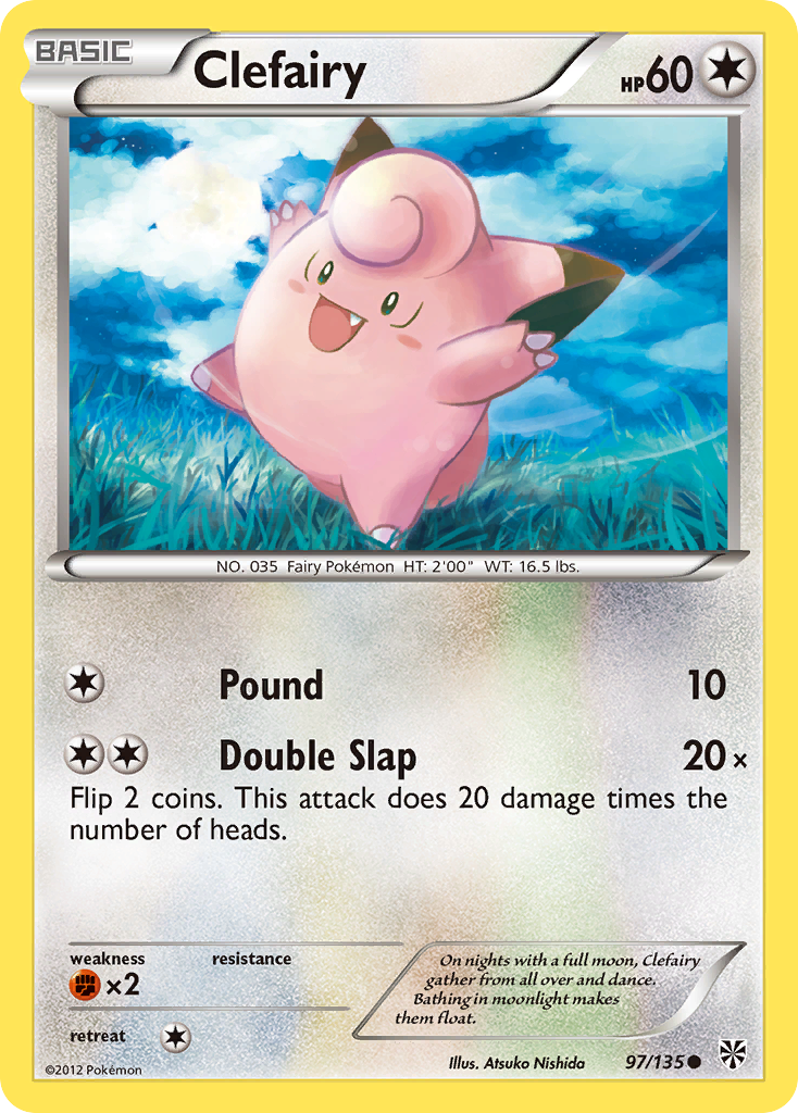 Clefairy (97/135) [Black & White: Plasma Storm] | Pegasus Games WI