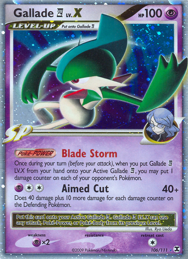 Gallade LV.X (106/111) [Platinum: Rising Rivals] | Pegasus Games WI