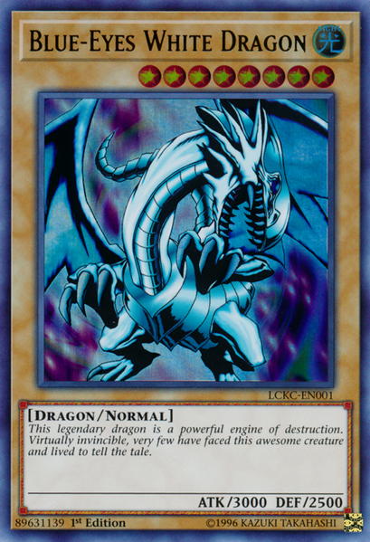 Blue-Eyes White Dragon (Version 1) [LCKC-EN001] Ultra Rare | Pegasus Games WI