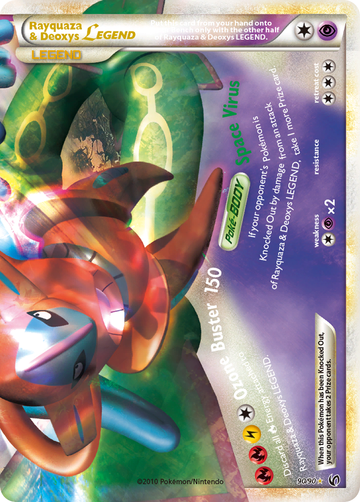 Rayquaza & Deoxys LEGEND (90/90) [HeartGold & SoulSilver: Undaunted] | Pegasus Games WI