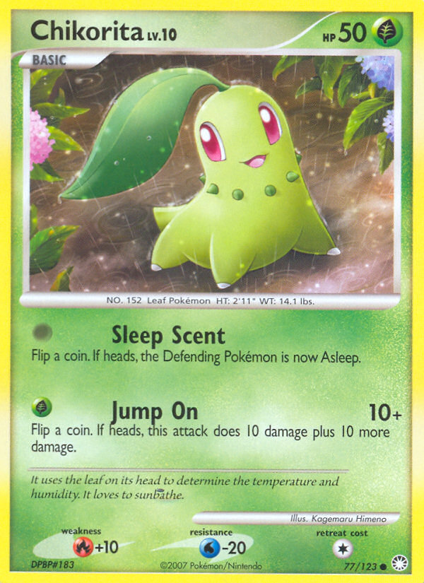 Chikorita (77/123) [Diamond & Pearl: Mysterious Treasures] | Pegasus Games WI