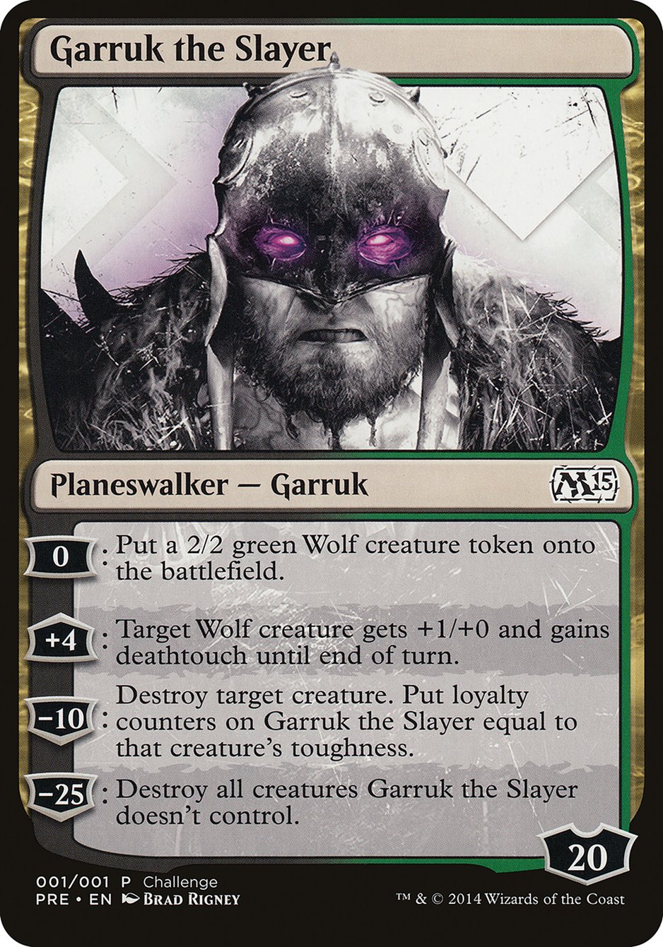 Garruk the Slayer (Prerelease Challenge) [Magic 2015 Prerelease Promos] | Pegasus Games WI