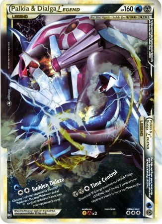 Palkia & Dialga LEGEND (101/102) (Jumbo Card) [HeartGold & SoulSilver: Triumphant] | Pegasus Games WI