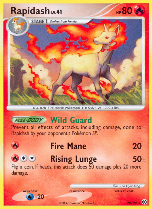 Rapidash (28/99) [Platinum: Arceus] | Pegasus Games WI