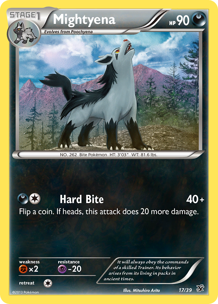 Mightyena (17/39) [XY: Kalos Starter Set] | Pegasus Games WI